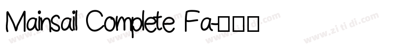 Mainsail Complete Fa字体转换